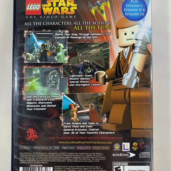 LEGO Star Wars The Video Game PlayStation 2 PS2 2005 Rated E No Manual Tested - Picture 3 of 5